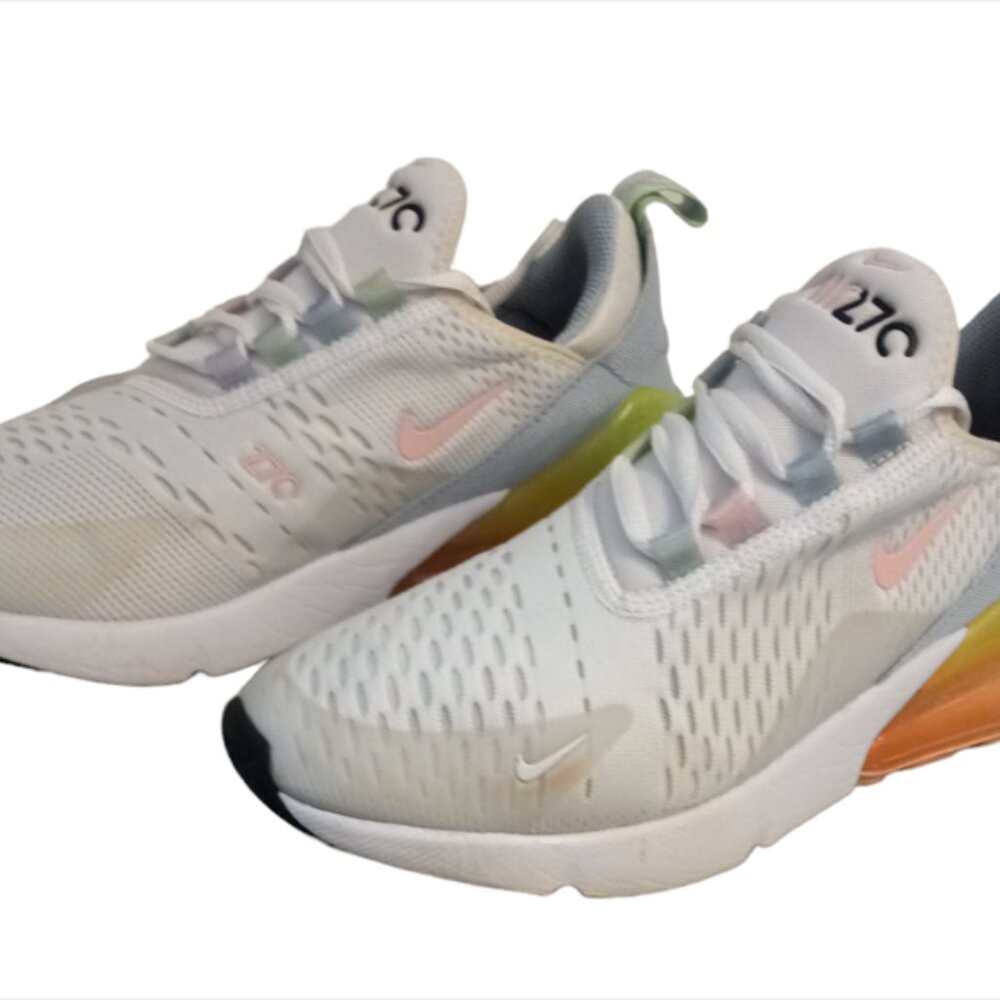 Nike Air Max 270 SE White Arctic Punch Running Shoes DD4459-100 GS Youth Size 6Y